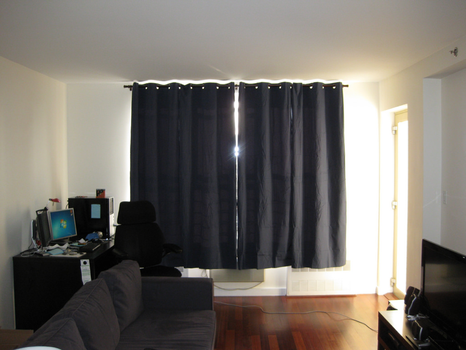 Heavy Black Curtains