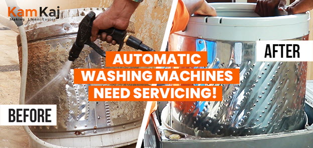 Automatic washing machines need servicing!